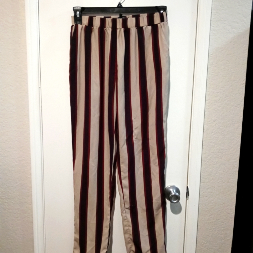 Bold strip pants